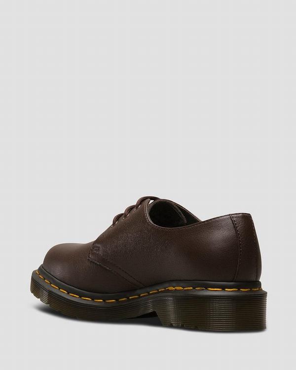 Dr Martens Dámské Polobotky 1461 Virginia Tmavě Hnědé, CZ-340791